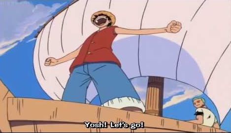 Luffy starts his journey