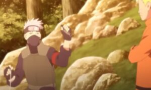Kakashi and Naruto does fishing together