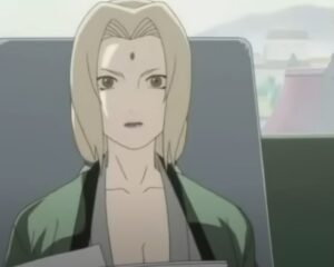 Tsunade in his Hokage Office