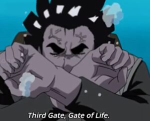 Guy opens the third gate