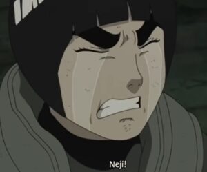 Lee cries over Neji's death