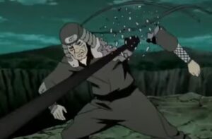 Obito destroys Hiruzen's body