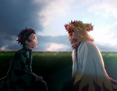 Tanjiro and Rengoku