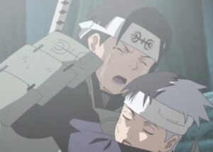 Hashirama mourns over Itame's death