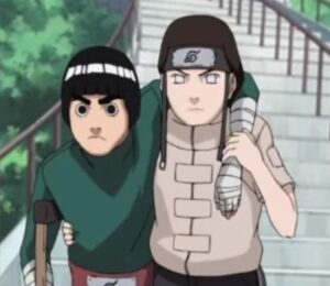 Neji and Lee during a mission