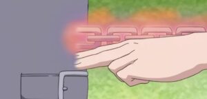 Neji performs Chakra Point Needle technique